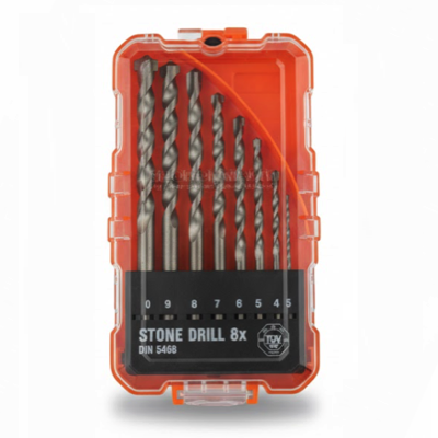 JF 8PC Masonry Drill Bit Set DIN5468